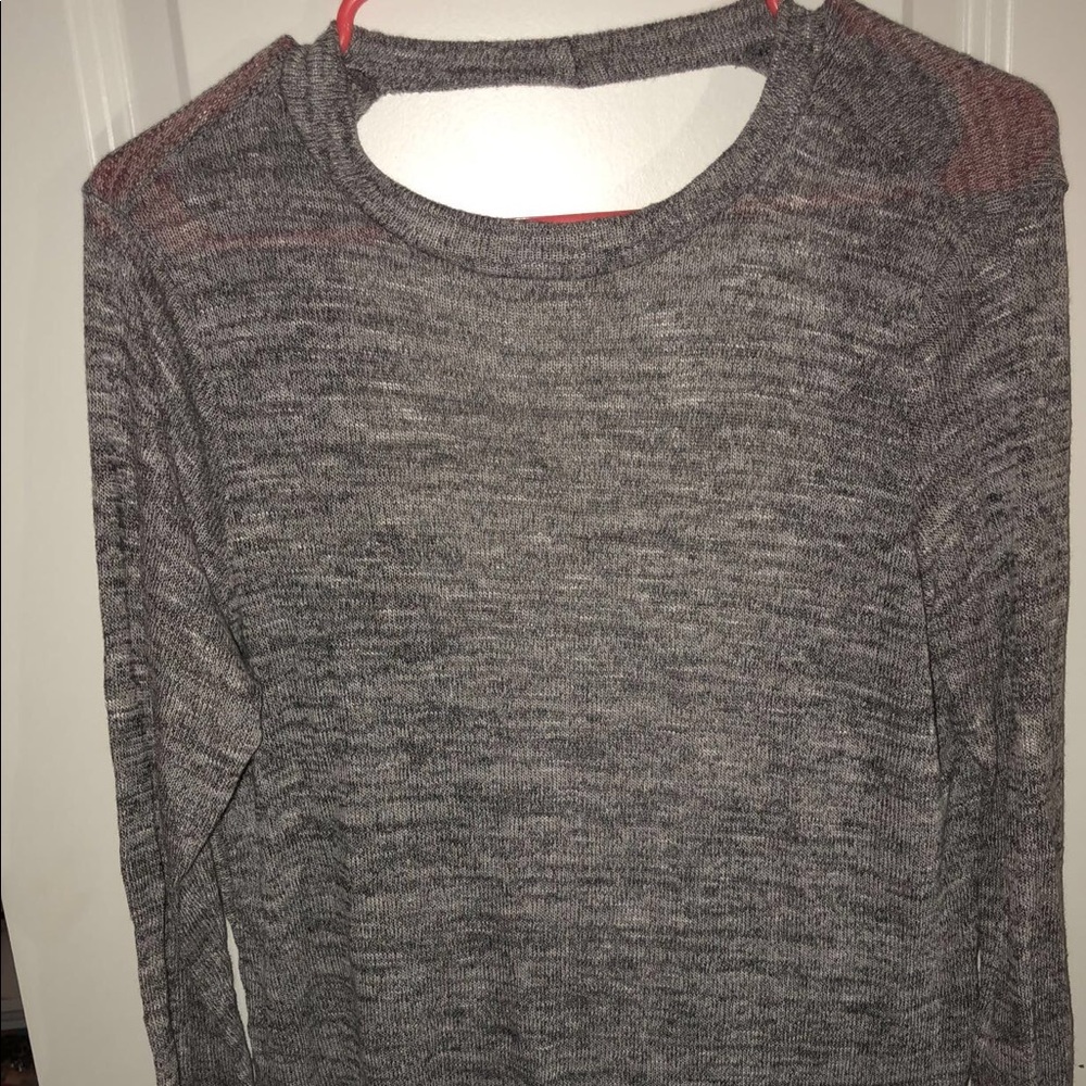 Open back sweater